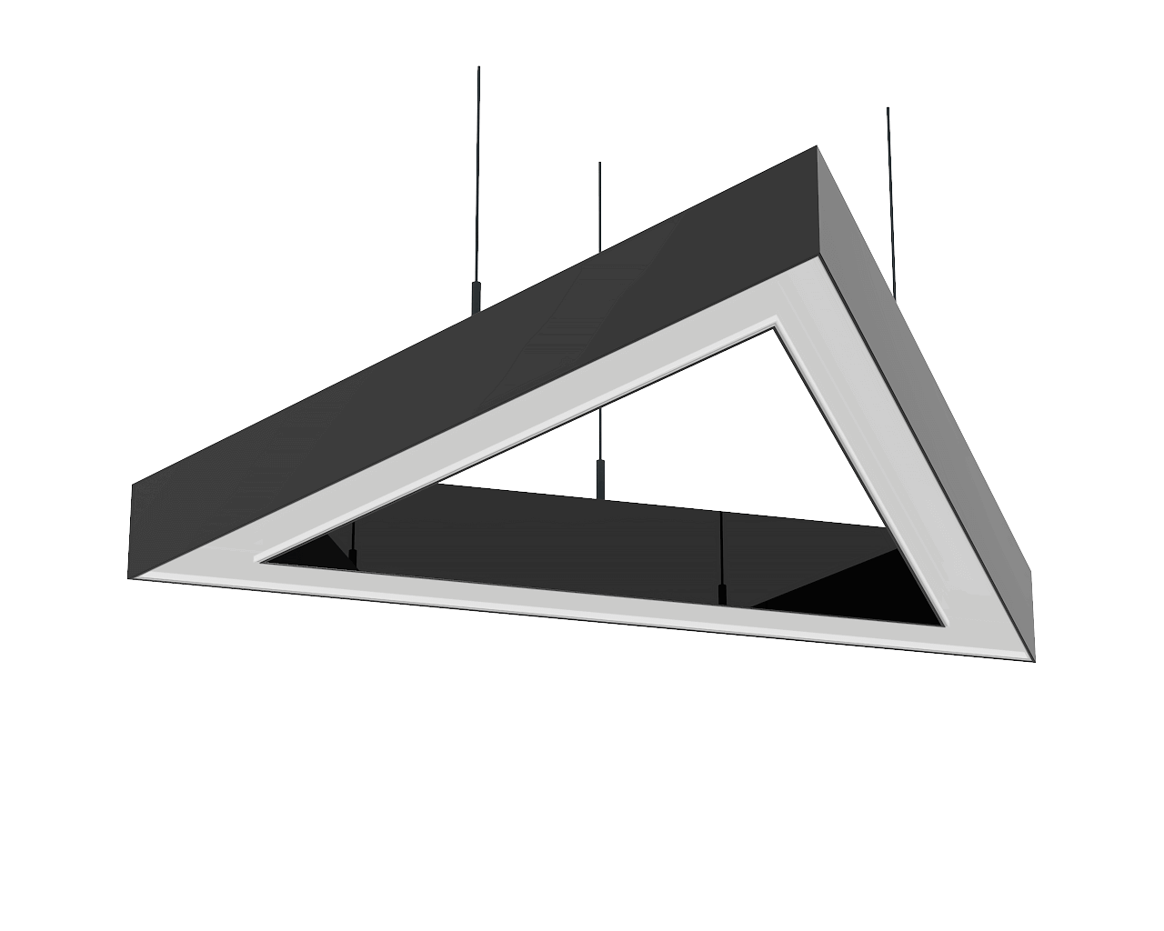 Треугольный светодиодный светильник LC-LP-2774 525 Вт 2127 мм 6000К Опал - фото 1