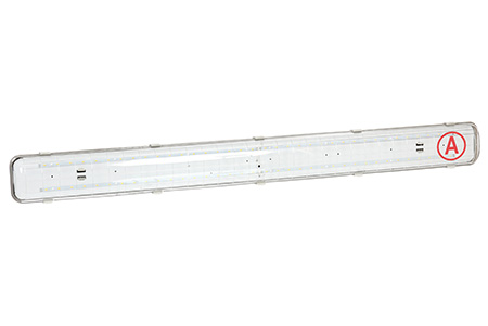Универсальный офисный светодиодный светильник 80 Вт 1265x125 3000К IP65 Прозрачный с Бап-3
