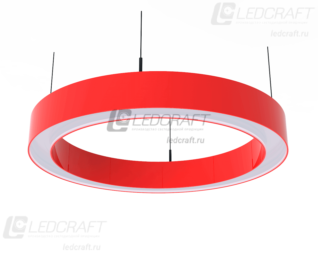 Светодиодный светильник кольцо LC-LP-5050R 130 Вт 2500 мм 6000К Опал - фото 4