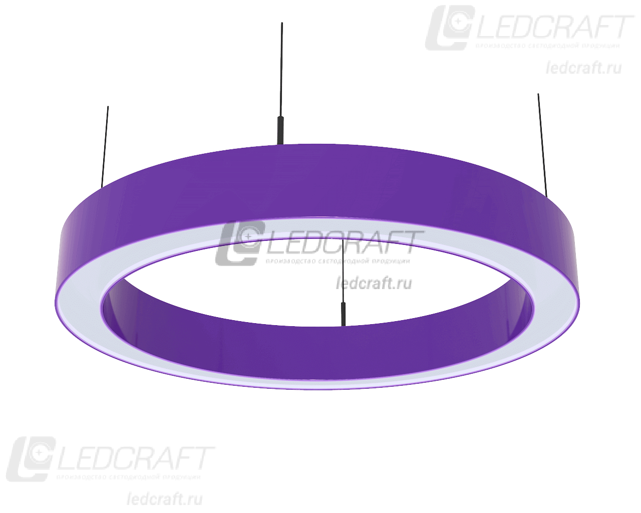 Светодиодный светильник кольцо LC-LP-5050R 130 Вт 2500 мм 6000К Опал - фото 6