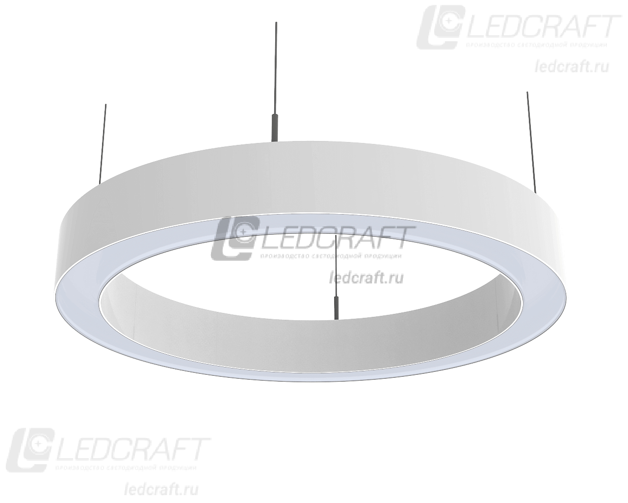 Светодиодный светильник кольцо LC-LP-5050R 130 Вт 2500 мм 3000К Опал - фото 2