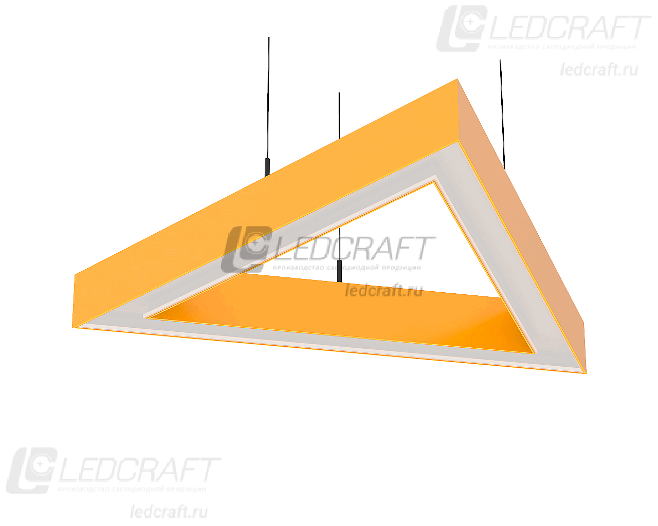 Треугольный светодиодный светильник LC-LP-2774 525 Вт 2127 мм 4000К Опал - фото 5