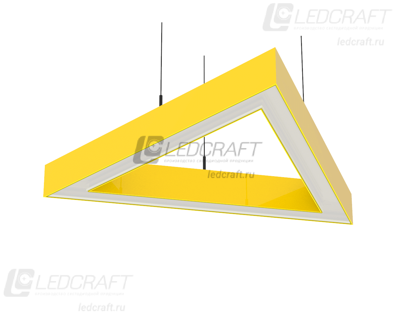 Треугольный светодиодный светильник LC-LP-2774 525 Вт 2127 мм 3000К Опал - фото 3